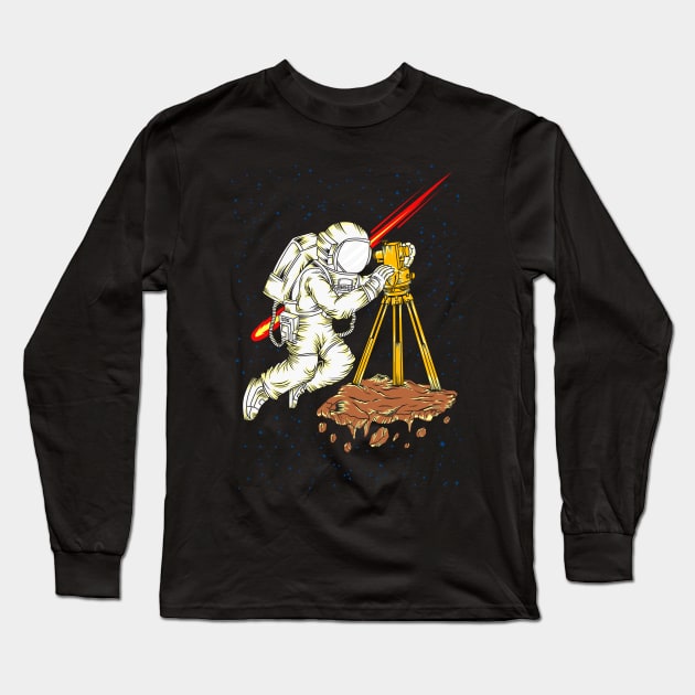 Space Surveyor Long Sleeve T-Shirt by AZMTH CLOTHING